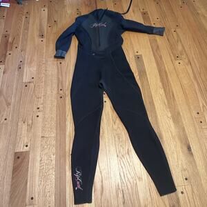 Rip Curl Flatlock 3.2 E3 Womens Sz 12 Full Length Wetsuit - Black